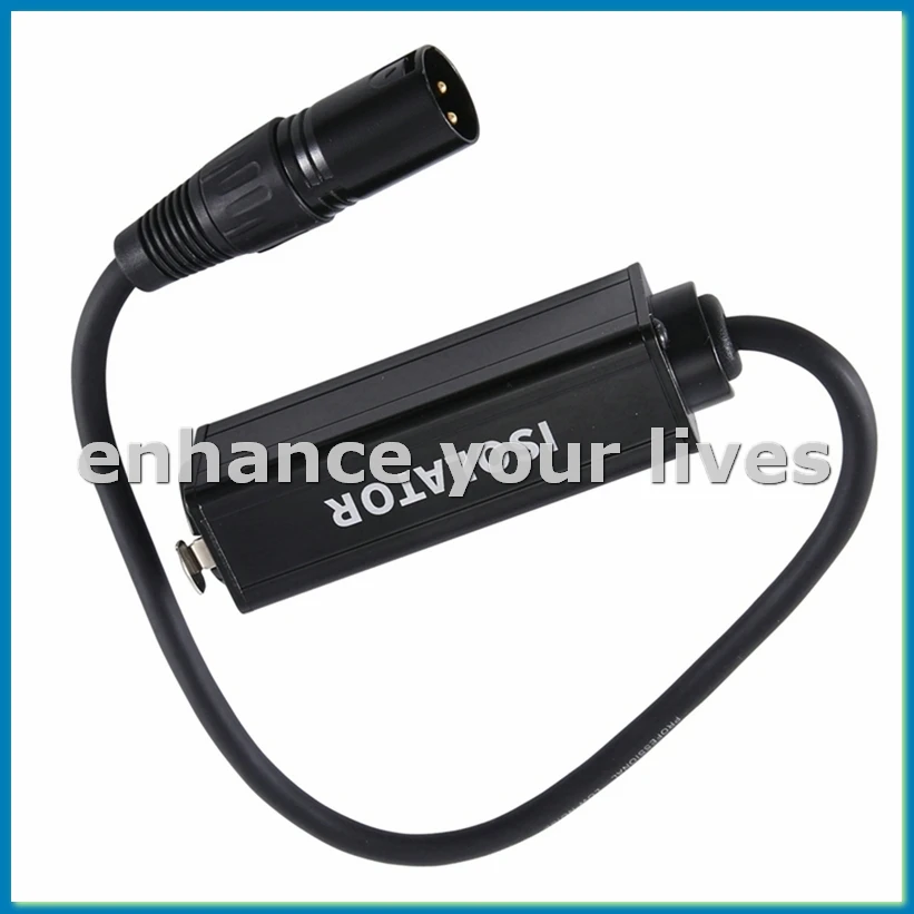 

Audio Cable Isolator Noise Ground Loop Audio Isolator XLR Eliminates, Female to Male-A23U