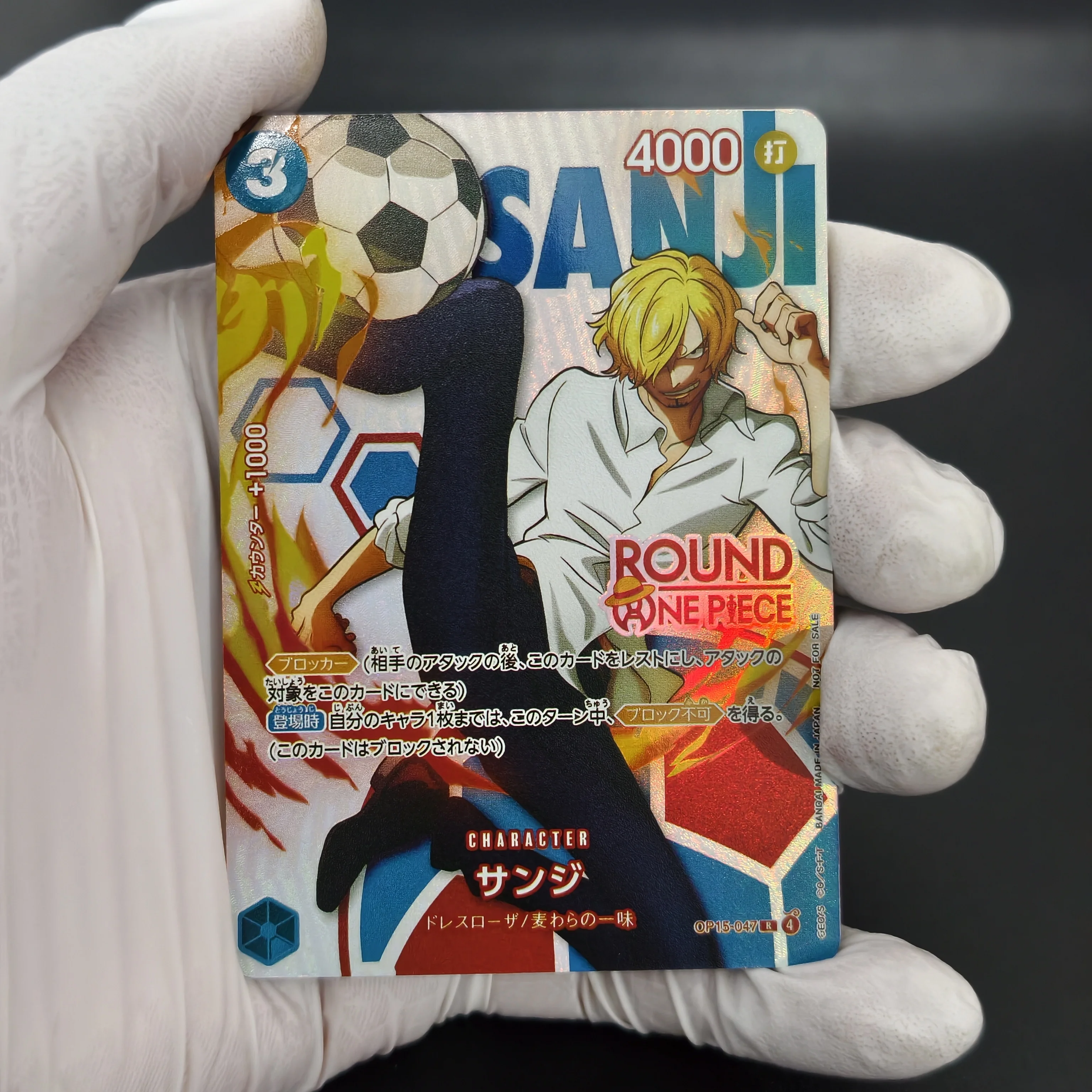 Proxy Opcg Tcg One Piece Card Round Sports Theme Strawhat Crew Robin Nami Luffy Zoro Chopper Usopp Jinbe Holo Collectible Cards