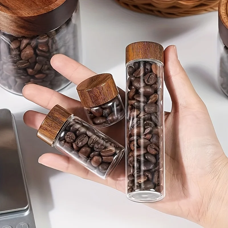 Mini Glass Dispenser Bottle Set 6