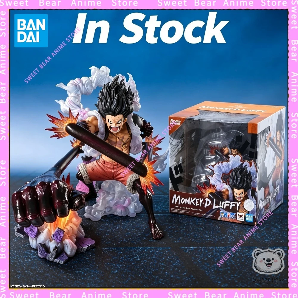 En Stock, Figura Bandai Figuarts ZERO Super Battle One Piece Luffy Gear 4 Snake Man King Snake, Modelo de Anime, Juguete de Moda
