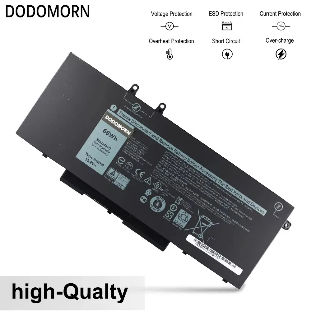 New 3HWPP Laptop Battery For Dell Latitude 5401 5501 5410 5411 5510 5511,For Dell Precision 3541 3550 3551 1VY7F N2NLL P80F003