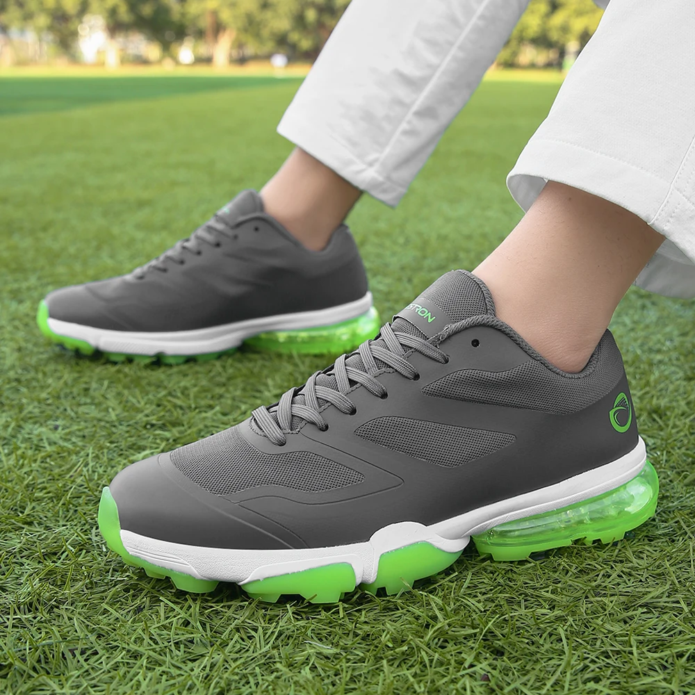 Professionele Mannelijke Golfer Sportschoenen Plus Maat 39-48 Jeugd Atletische Golftraining Sneakers Spikes Diepgrijze Golfschoenen