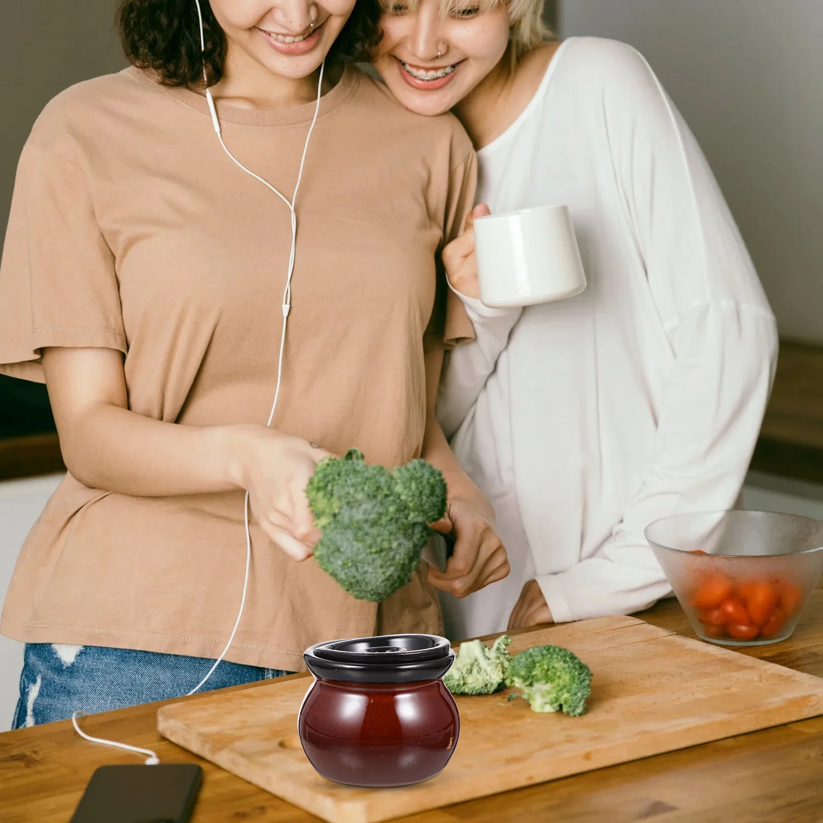 

2 шт., керамические кастрюли с антипригарным покрытием, кастрюли для тушения, острая горячая кастрюля, кастрюля для супа с рисовой лапшой, кухонный инструмент для приготовления пищи