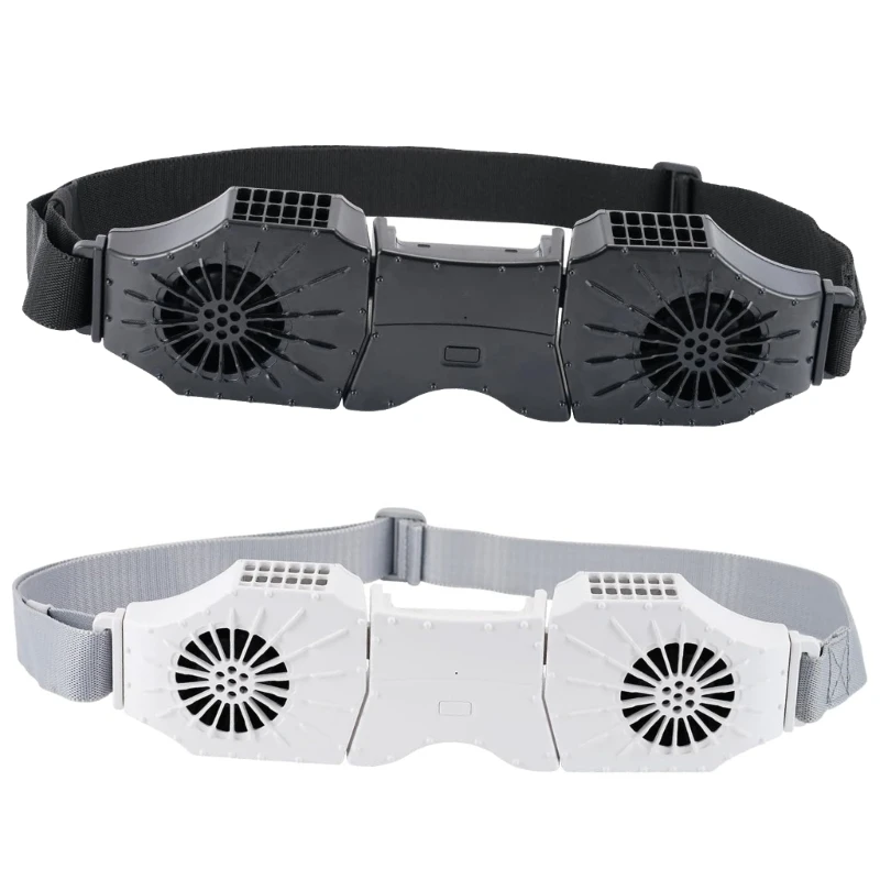 Belt Fan USB Waist Fan Rechargable Fan Waist-Mounted Fan Lightweight Waist Clip Fan Suitable for Hikings and Fishing