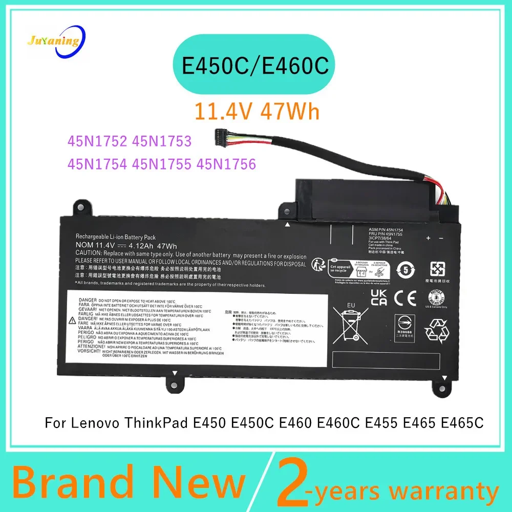 

Laptop Battery for Lenovo ThinkPad E450 E450C E455 E460 E460C 45N1755 45N1752 45N1756 45N1753 45N1757 45N1754