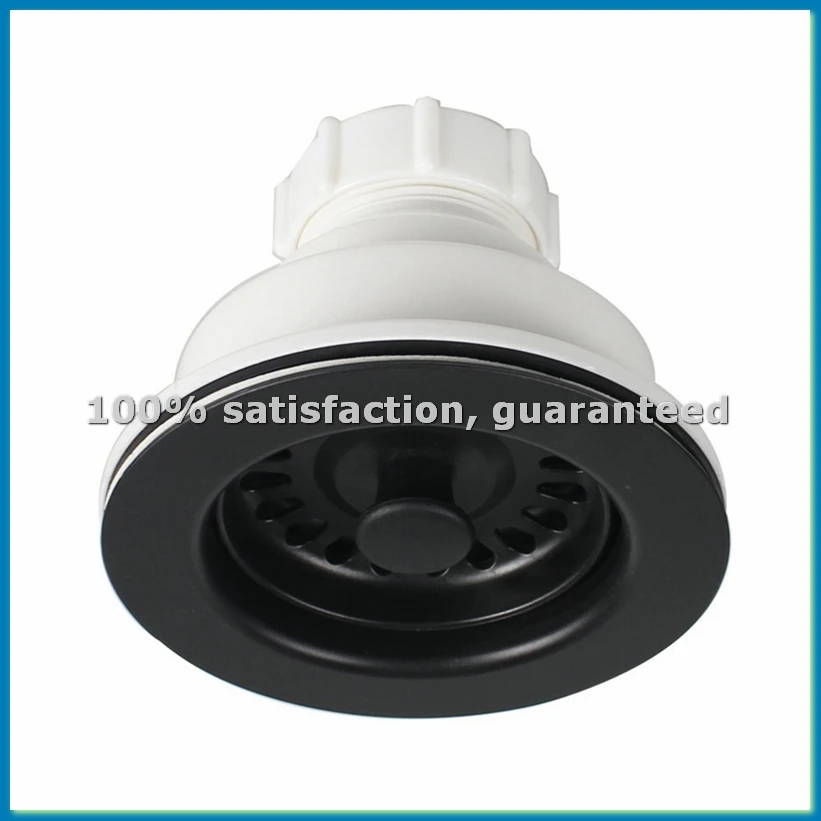 Kitchen Sink Drain Assembly with Strainer Basket Drain Stopper Diameter 114mm for Kitchen Quartz Stone Sink-A07G