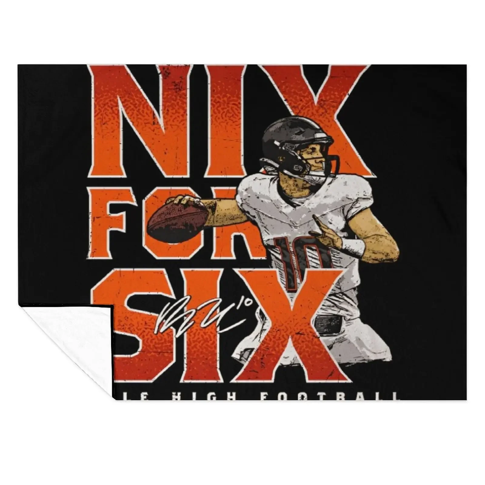 

Bo Nix For Six Throw Blanket blankets and throws heavy to sleep warm winter Soft Plush Plaid Blankets