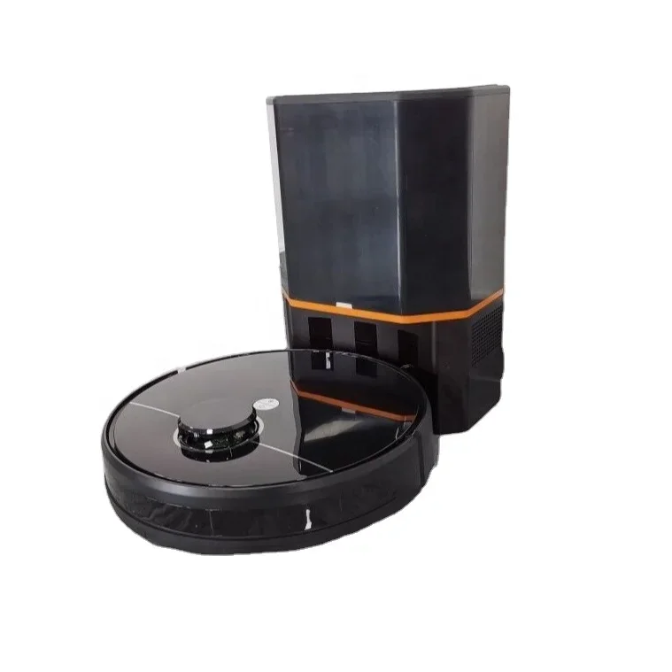 Robot with Lidar Navigation, R30Connected Mapping Robot Vacuum with Automatic Dirt Disposal - Dual Multi-Surface Rubber Brushes