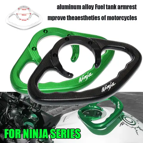 NINJA250 300 400 500 ninja650 오토바이 뒷좌석 승객 핸들, 알루미늄 합금 오토바이 연료 탱크 팔걸이
