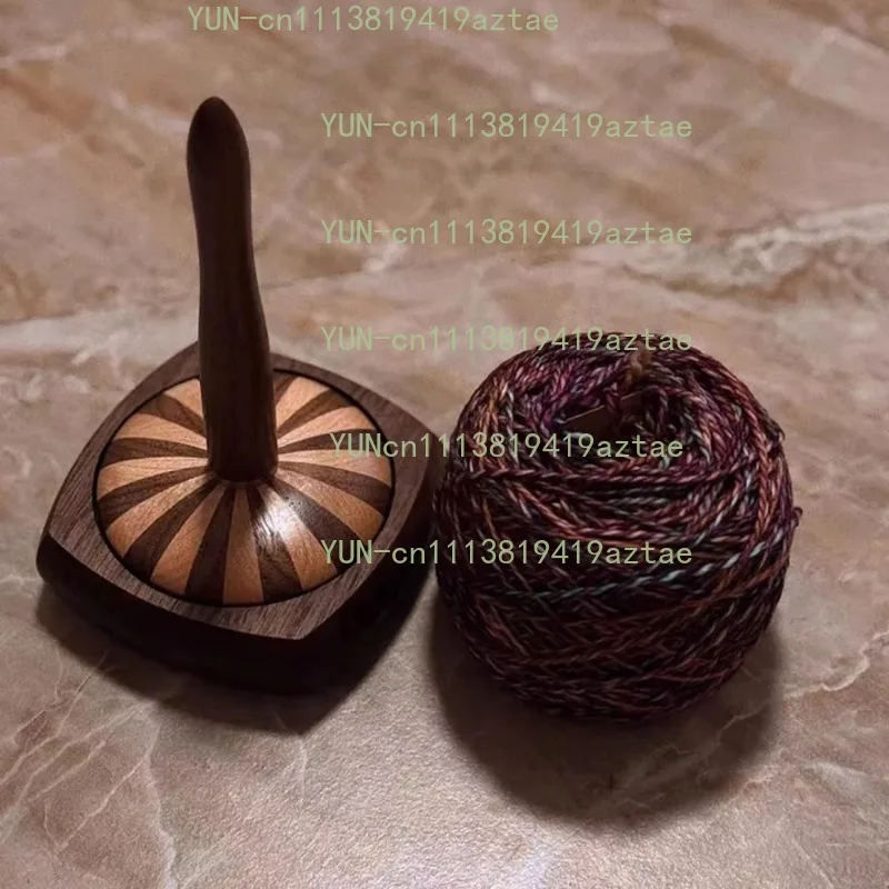 Detachable Black Walnut Rotating Yarn Holder, Hand‑operated Swift Tool for Knitting & Crochet Craft Work