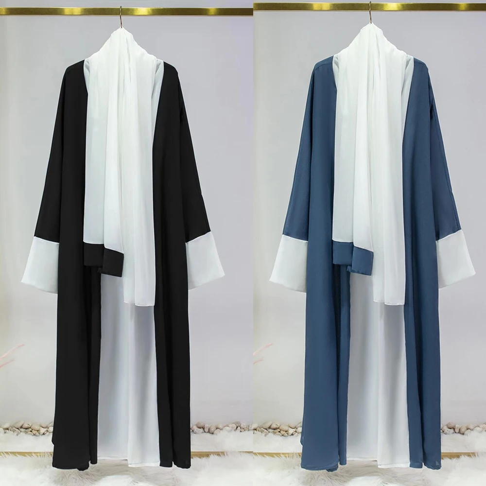 Dubai Turkey Kimono Abayas Women Muslim Prayer Dress Hijab Cardigan Eid Ramadan Islamic Clothing Arabic Robe Out Abaya Kaftan