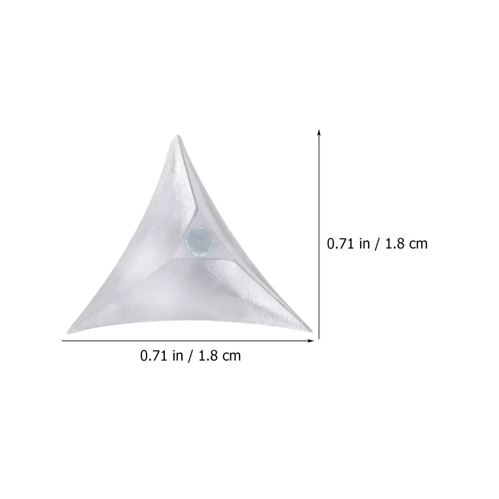 400Pcs Decorative Triangle Stair Dust Corner Clear Corner Guard for Desk Drawer Cabinet Closet Staircase Wall Dust Protection - view 4