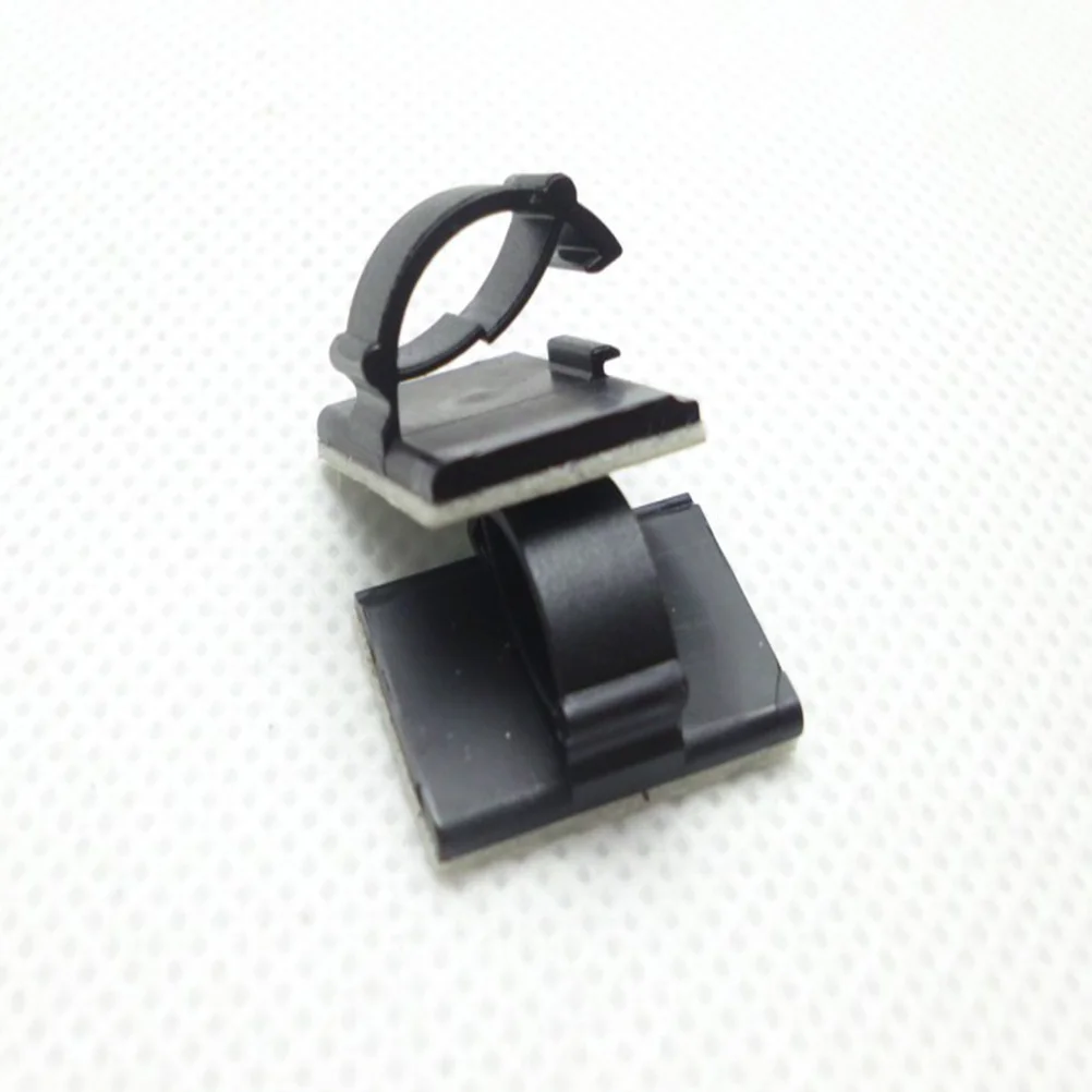 

50Pcs Double-Sided Adhesive Cable Clips Durable Lightweight Wire Holders Easy Use for Car Home Office Wire Management