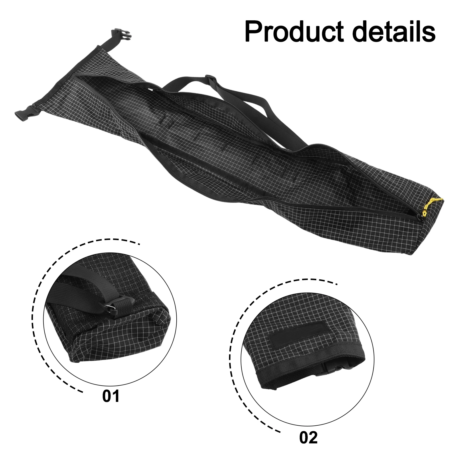 Portable Trekking Bag Approx 74x18cm Trekking Pole Bag Fits 70CM Poles Scratch-resistant Wear-resistant Design