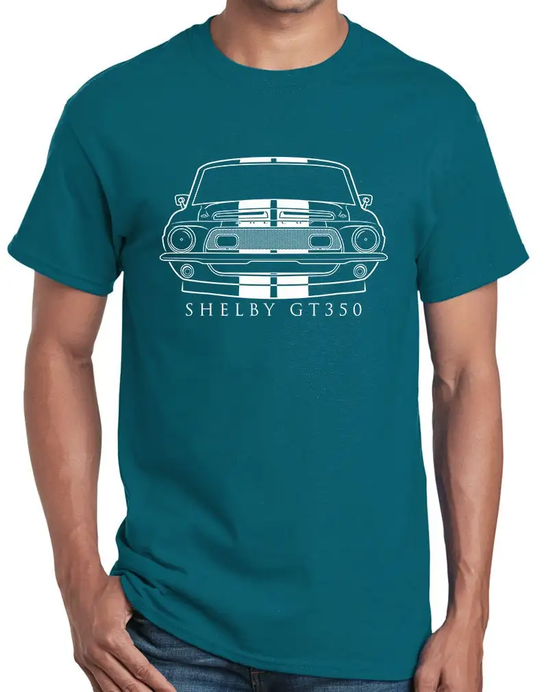 1968 Shelby Gt350 Mustang With Stripes Front End Profile Design T Shirt