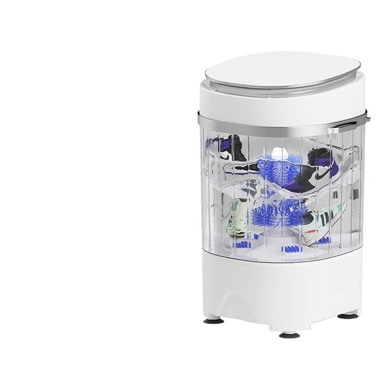 Fully automatic intelligent shoe washing machine with integrated dehydration, spinning and drying, mini size, lazy shoe cleaning