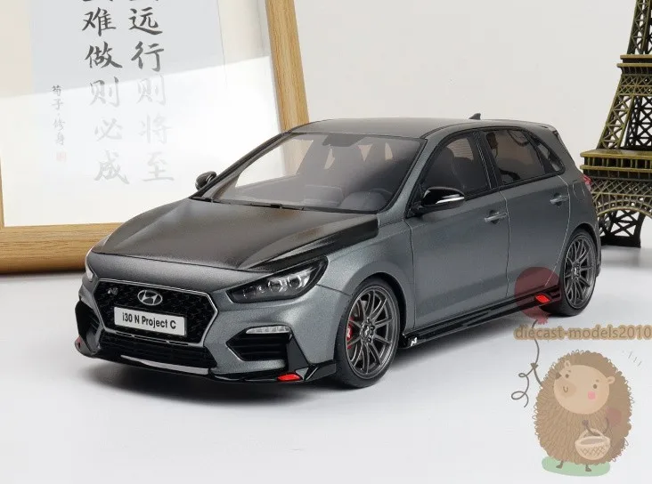 

OTTO 1 1:18 i30 N PROJECT C 2017 Коллекционная модель автомобиля из смолы, лимитированная серия, подарок для хобби, серый цвет