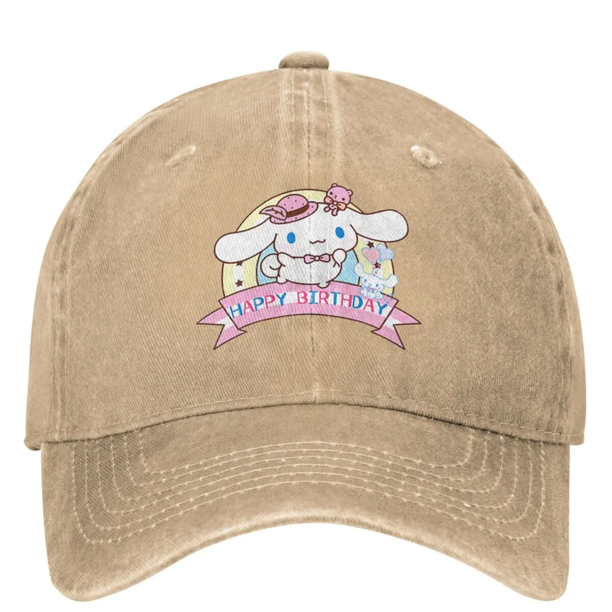 Cinnamoroll Cake Birthday Baseball Cap Outdoor Sun Quality Hip Hop Hats Couple Women Streetwear Design Baseball Caps