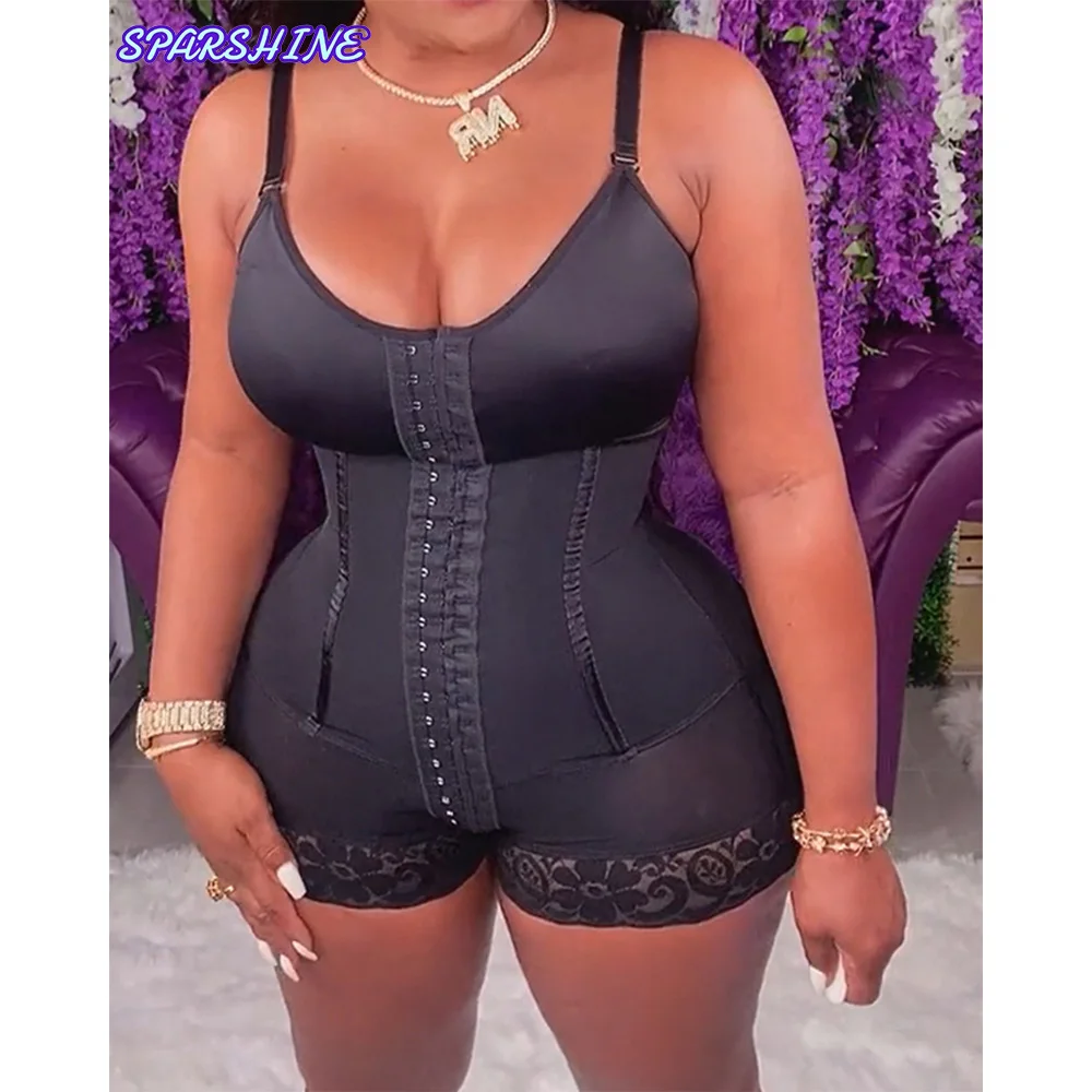 Fajas Colombianas Waist Trainer Plus Size Full Body Shaper OverBust Trimmer Seamless Tummy Control Shapewear Bodysuit