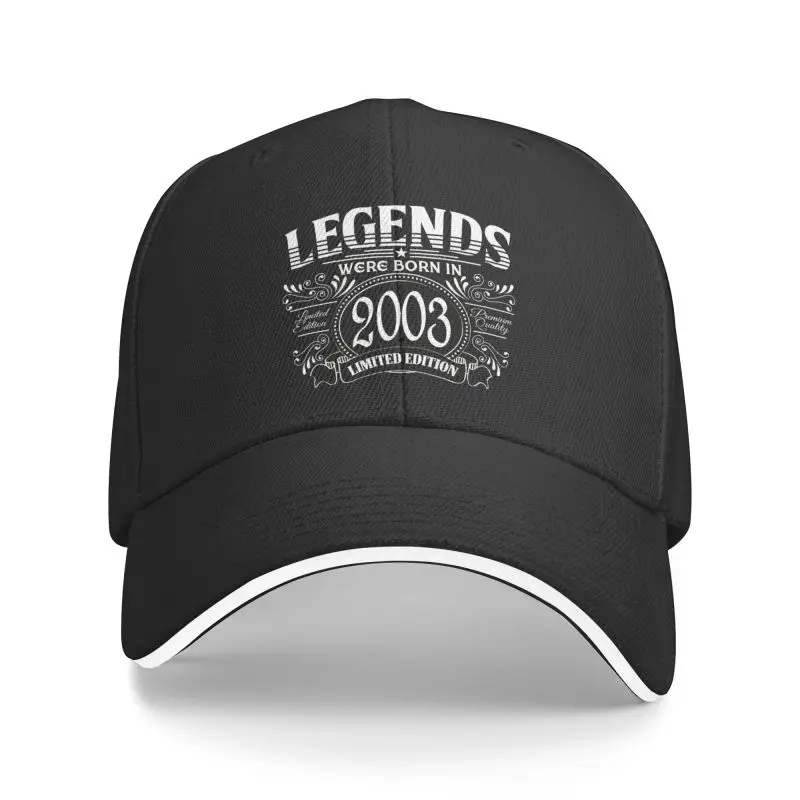 

Classic Unisex The Legend Was Born In 2003 Baseball Cap Adult Adjustable Dad Hat for Men Women Sun Protection