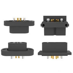 2Pairs RC Aircraft Car Male Female Butt Plug XT30 Connector with Crown Spring 30A High Current Lipo Battery Connection Parts