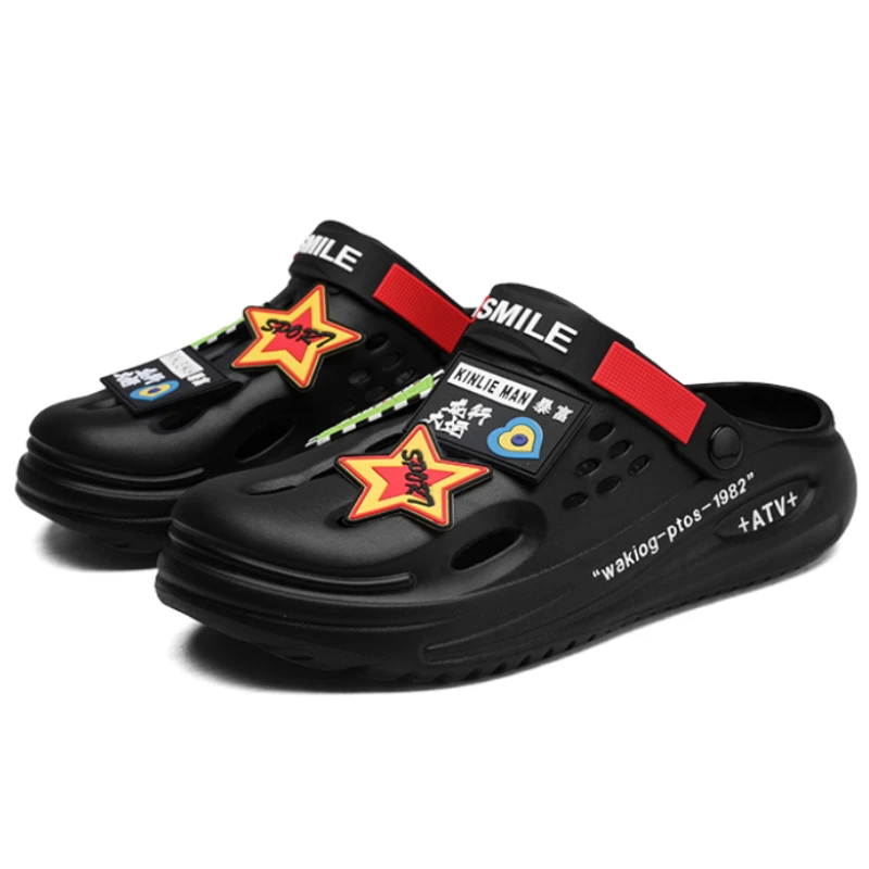 

Big Size 38-47 Summer Clogs Sandals for Men New Trendy Original Design Men's and Women's Beach Slippers Garden Men Shoes Slides