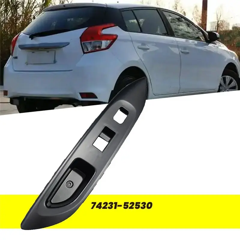 Ingenious-Right Front Door Armrest Upper Panel Trim 74231-52530 For Toyota Yaris 2006-2016 Power Window Switch Bezel 7423152530