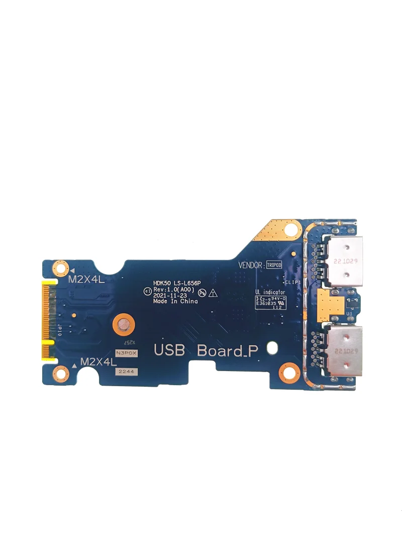 For Dell G15 5520 5521 (2022) version HDK50 notebook built-in 3.2 USB small board IO board, small board 2P0CY 02P0CY LS-L656P