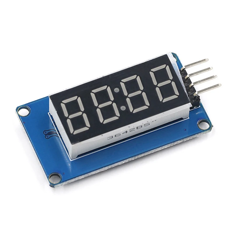 M1637 4 Bits Digital LED Display Module para Arduino, 7 Segmento, 0, 36 Polegada, Tubo de ânodo vermelho, Quatro Serial Driver Board