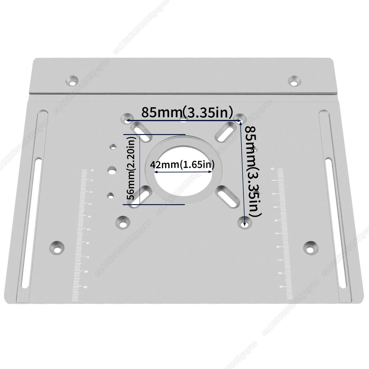 Aluminium Router Table Insert Plate with Sliding Tenoning Fence Electric Wood Milling Miter Gauge Guide Kit Carpenter Slotting