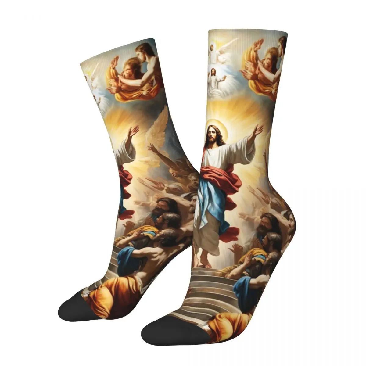 

Jesus Christ Design Theme All Season Socks Product for Men Women Breathable Dress Socks