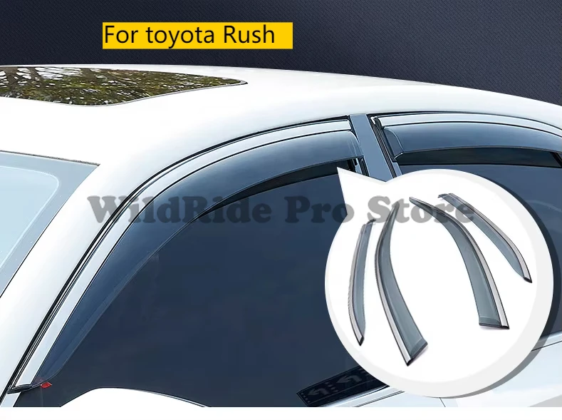 

Car Vent Window Rain Accessories Exterior Accessories Rain Guard Window Deflectors for toyota Rush 6pcs