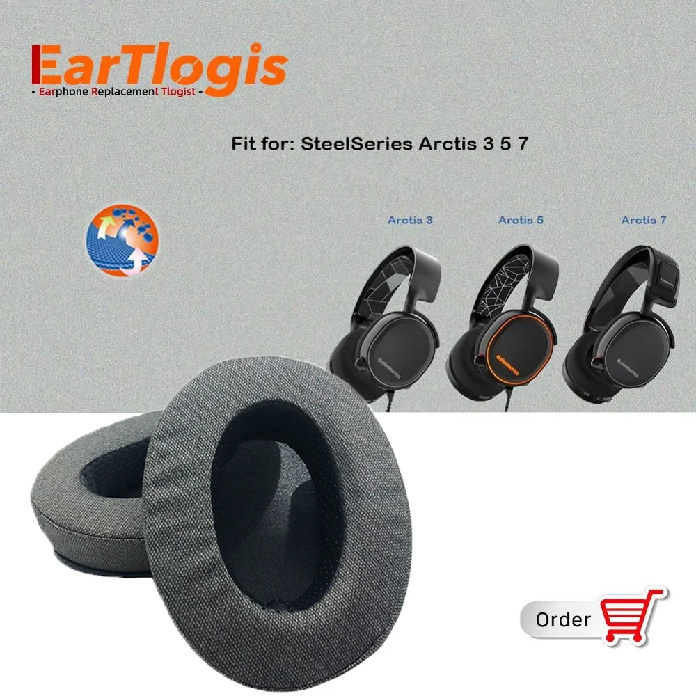 

Сменные амбушюры для SteelSeries Arctis 3 5 7, детали для гарнитуры, накладки для наушников, подушка "чашки"