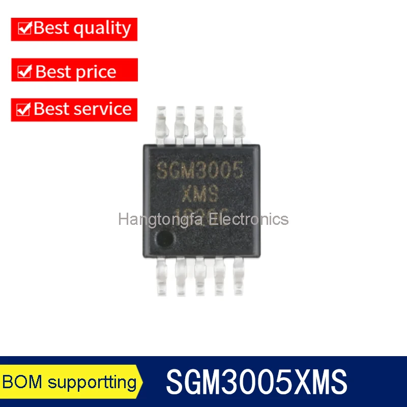 10pcs SGM3005XMS/TR SGM3005XMS SGM3005 MSOP-10 SPDT Analog Signal Switch Chip SMD IC