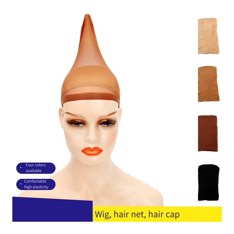 HD Wig Cap Stocking Cap Transparent Wig Cap Thin Nylon Cap Multifunctional Convenient Head Covers Durable ,Skin Color 20 Pcs-Y48
