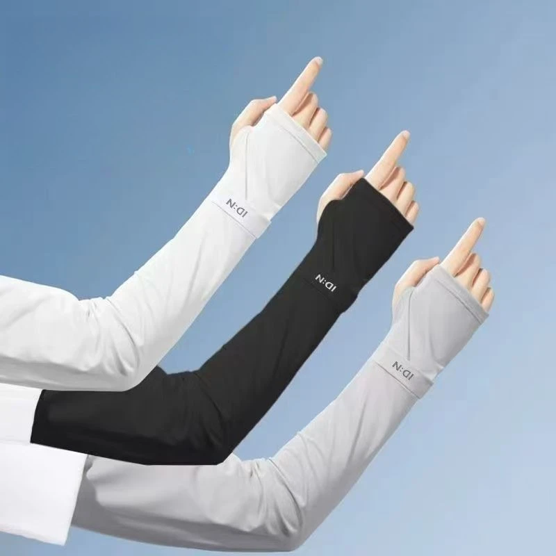 New Summer Ice Sleeve Mosquito Repellent Sunscreen Sleeves Ice Silk Sleeve Set Outdoor Cycling Hand Sleeve Arm Sleeve