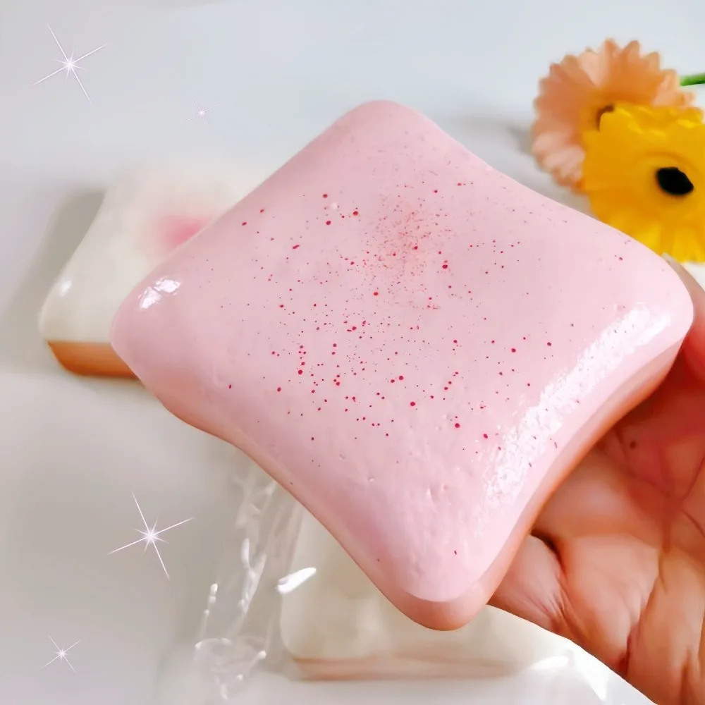 1 Stück Butter-Toast-Brot Squishy-Spielzeug zur Stresslinderung, Weich, Langsam aufsteigend, Anti-Angst-Sensorik-Fidget-Spielzeug für Erwachsene, ADHS-Simulation