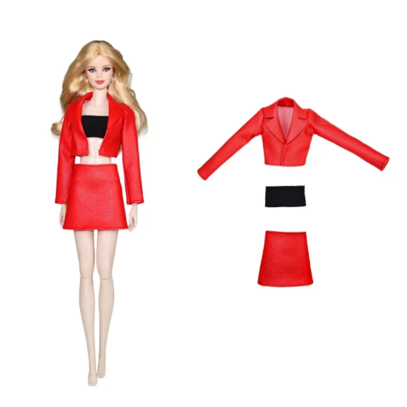 Boneca de brinquedo moda ternos roupas vestidos saia tops calças para suas bonecas BB 1:6 BM35