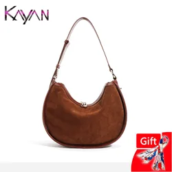 High Quality Patchwork Plush Genuine Leather Women Tote Handbag Vintage Saddle Shoulder Underarm Bag for Female Crossbody Bag