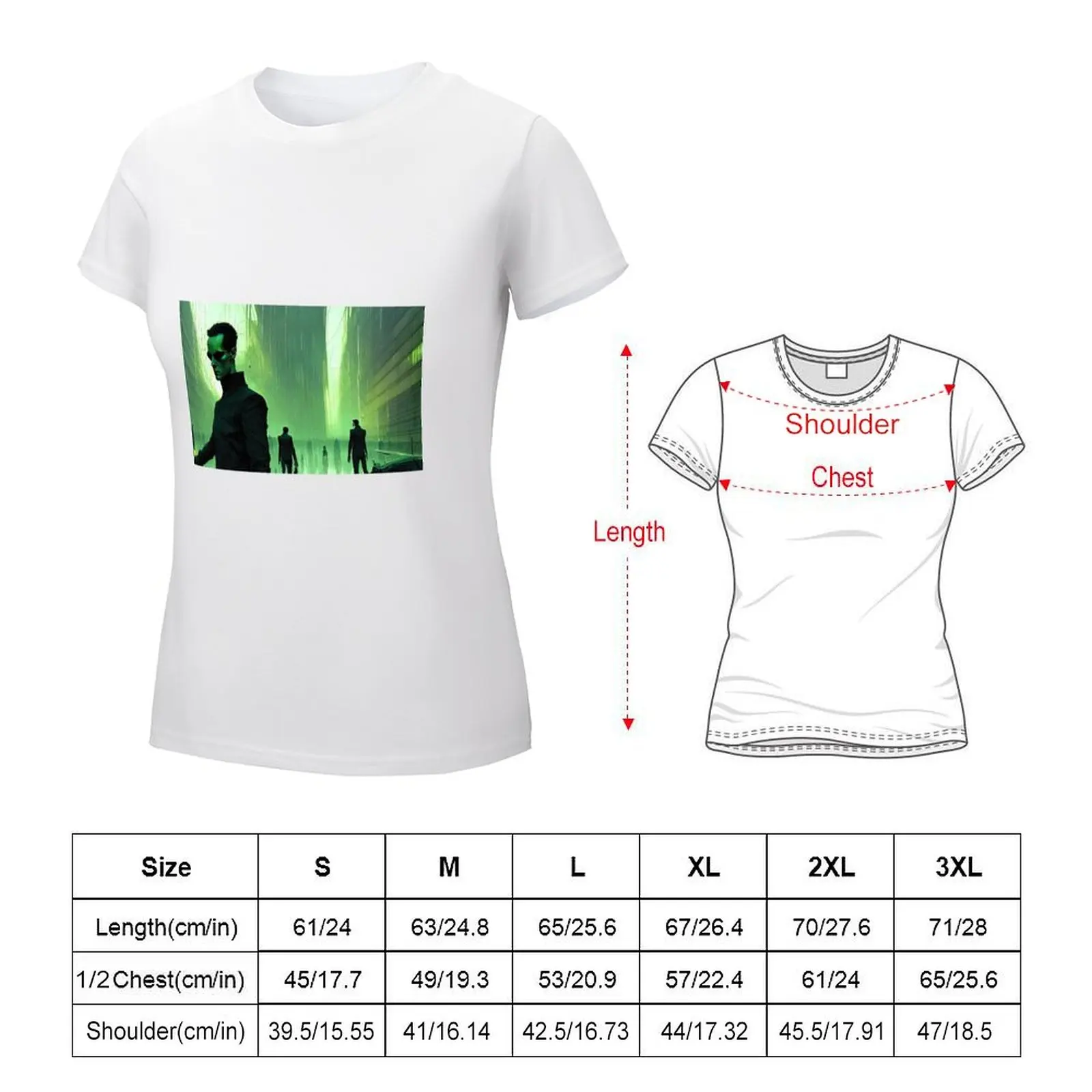 Enter the Matrix T-shirt Short sleeve tee oversized plain t shirts for Women