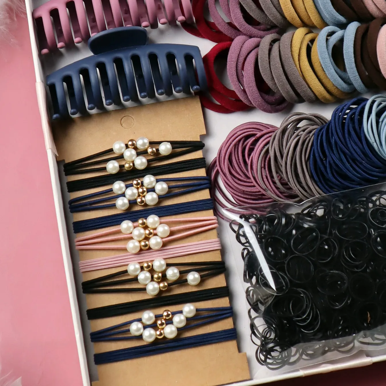 Daily Commuting Hair Accessories Set For Women Girls Hair Claw,Hair Ties,Hair Scrunchies Rubber Band For Hair