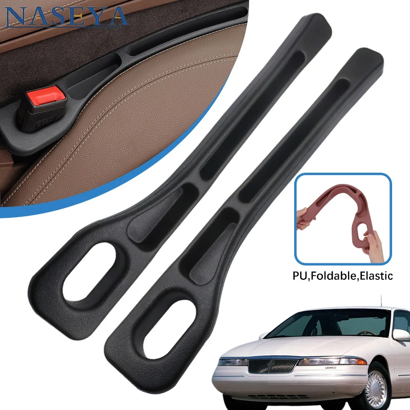 

Car Seat Gap Plug Strip Side Seam Car Gap Filler Leak Proof Seat Gap Storage Organizer For Lincoln Mark Series Aviator 1990-2014