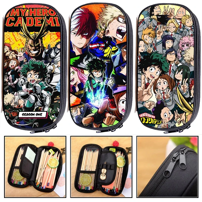 

Аниме My Hero Academia пенал для студентов многофункциональная сумка-карандаш детская сумка для канцелярских принадлежностей школьные принадлежности дорожная косметичка