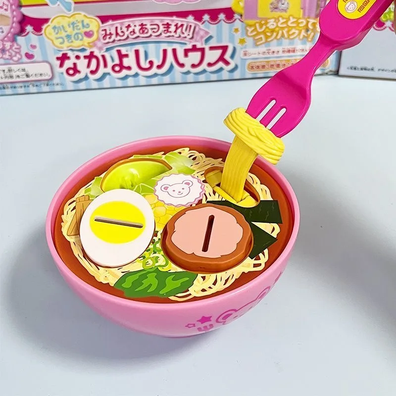Simulazione giapponese Noodle Ramen Set Divertente bambola che mangia l'alimentazione Giocattolo alimentare Noodle carino Bambini Play House Toy Set regalo di compleanno