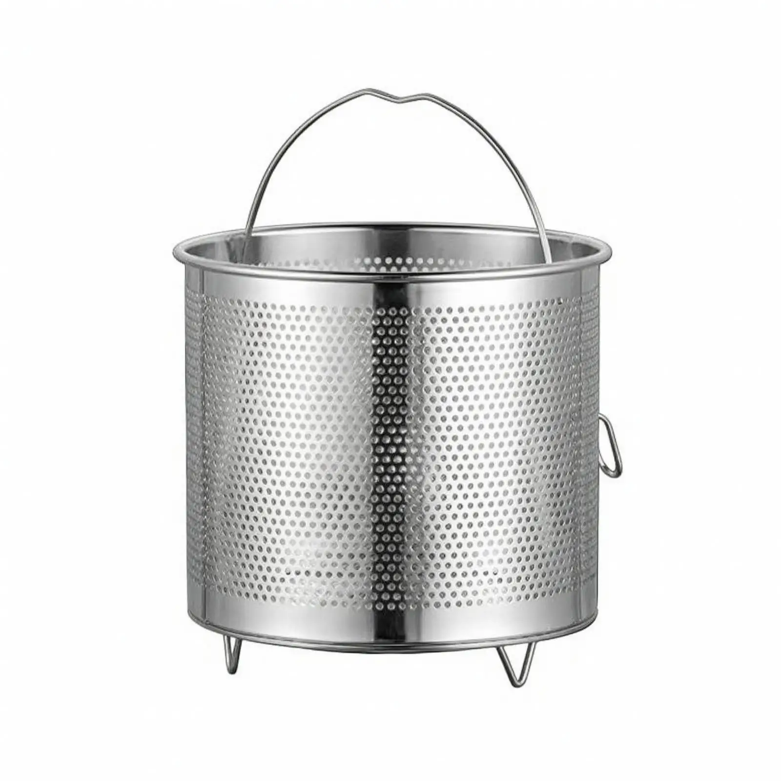 Stockpot with Steamer with Frying Insert | Induction Compatible Composite Base, Versatile, Stainless Steel Stockpot, for Batch