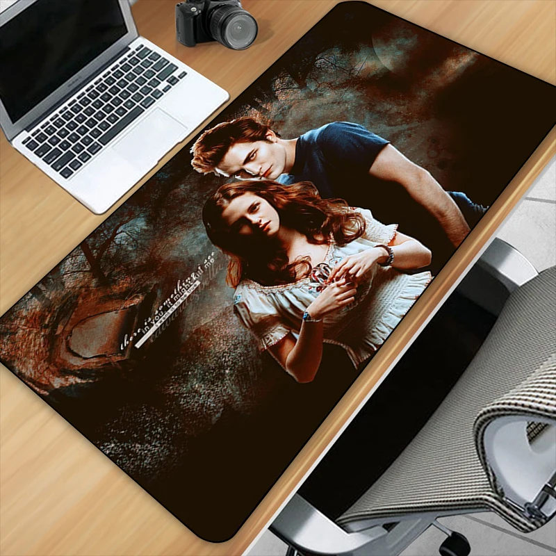 The Twilight Saga  Art HD Printing XXL Mouse Pad Gamer Accessory Hot Large Desk Pads Computer Lock Edge Keyboard Non-slip Mat