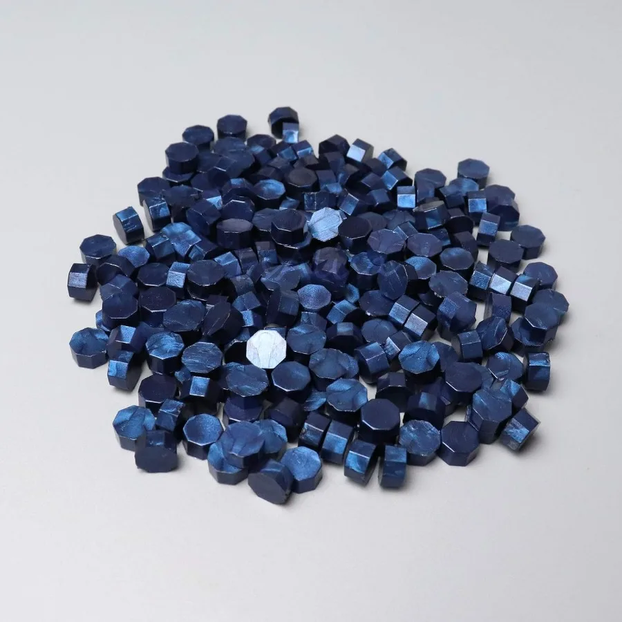 Wax Seal Beads 200pcs Octagon Wax Sealing Beads for Wax Stamp Sealing Perfect for Embellishment of Wedding Invitations Christma