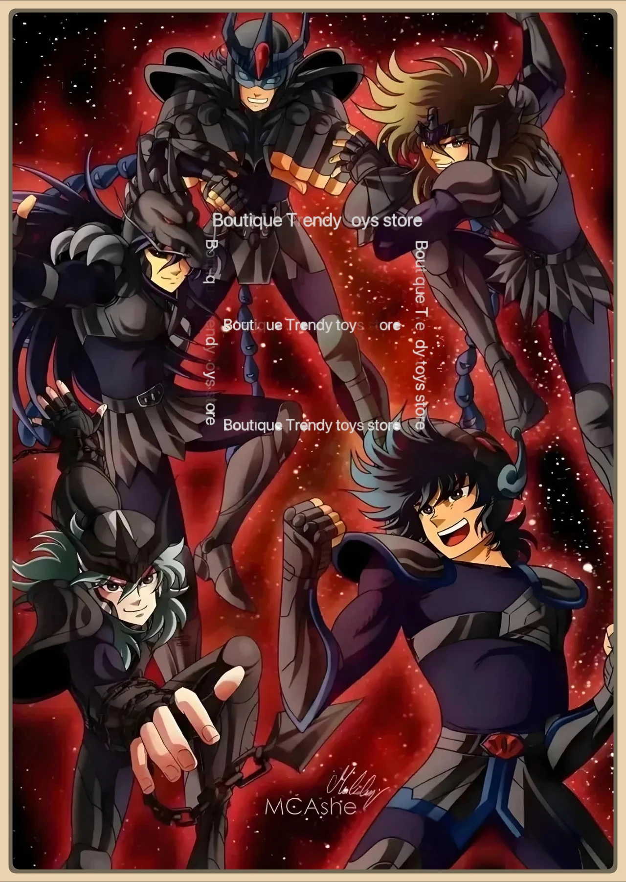 

GT Saint Seiya Saint Cloth Myth EX Dark Pegasus/Draco Action Figure Desktop Decoration Figure Model Gift Collection