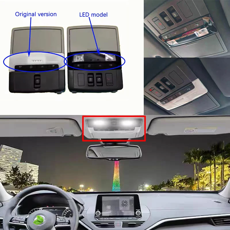 LED Reading Light replacement For NISSAN 2019-2023 ALTIMA SYLPHY Indoor Front Row Ceiling Light Reading Light Dome Light