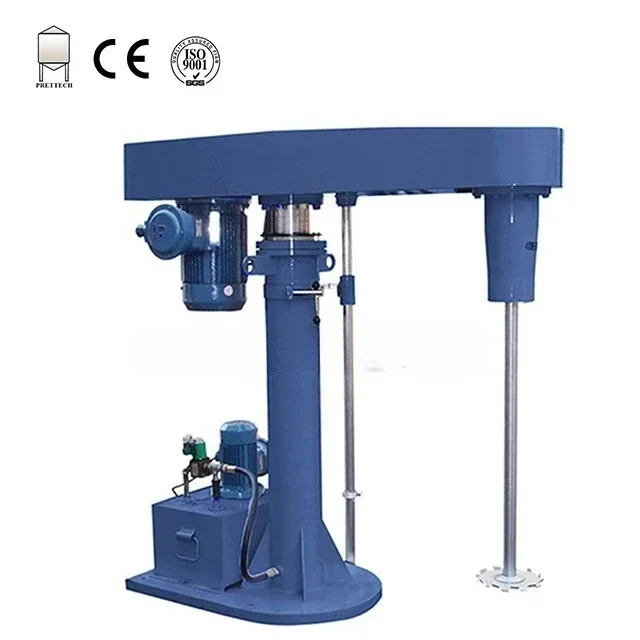 Hydraulic High Speed Disperser Mixer  with Lifting Cover for Paint Glue Industry HOT